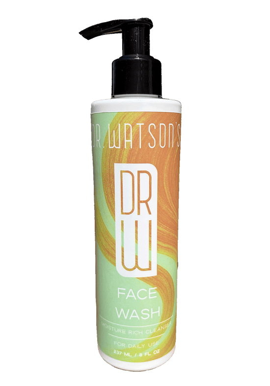 Face wash bottle: Dr. Watson's with pump, 8 oz